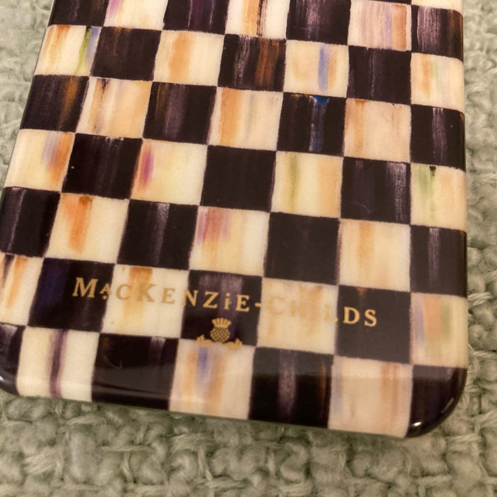 NEW MACKENZIE CHILDS IPhone 6 or Luggage Tag Courtly Check Be Creative!